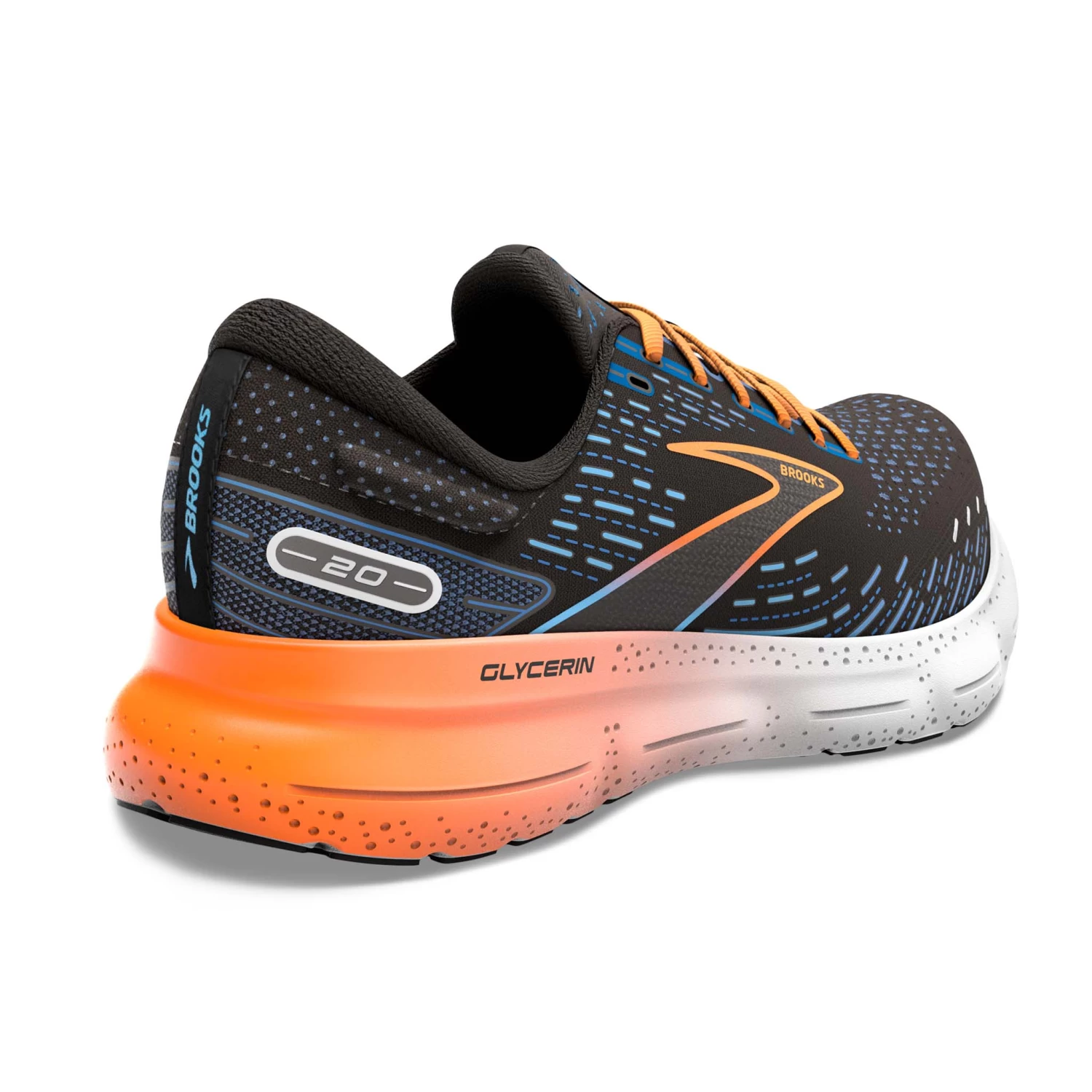 Brooks | Men's Glycerin 20 Running Shoes - Black - Image 3