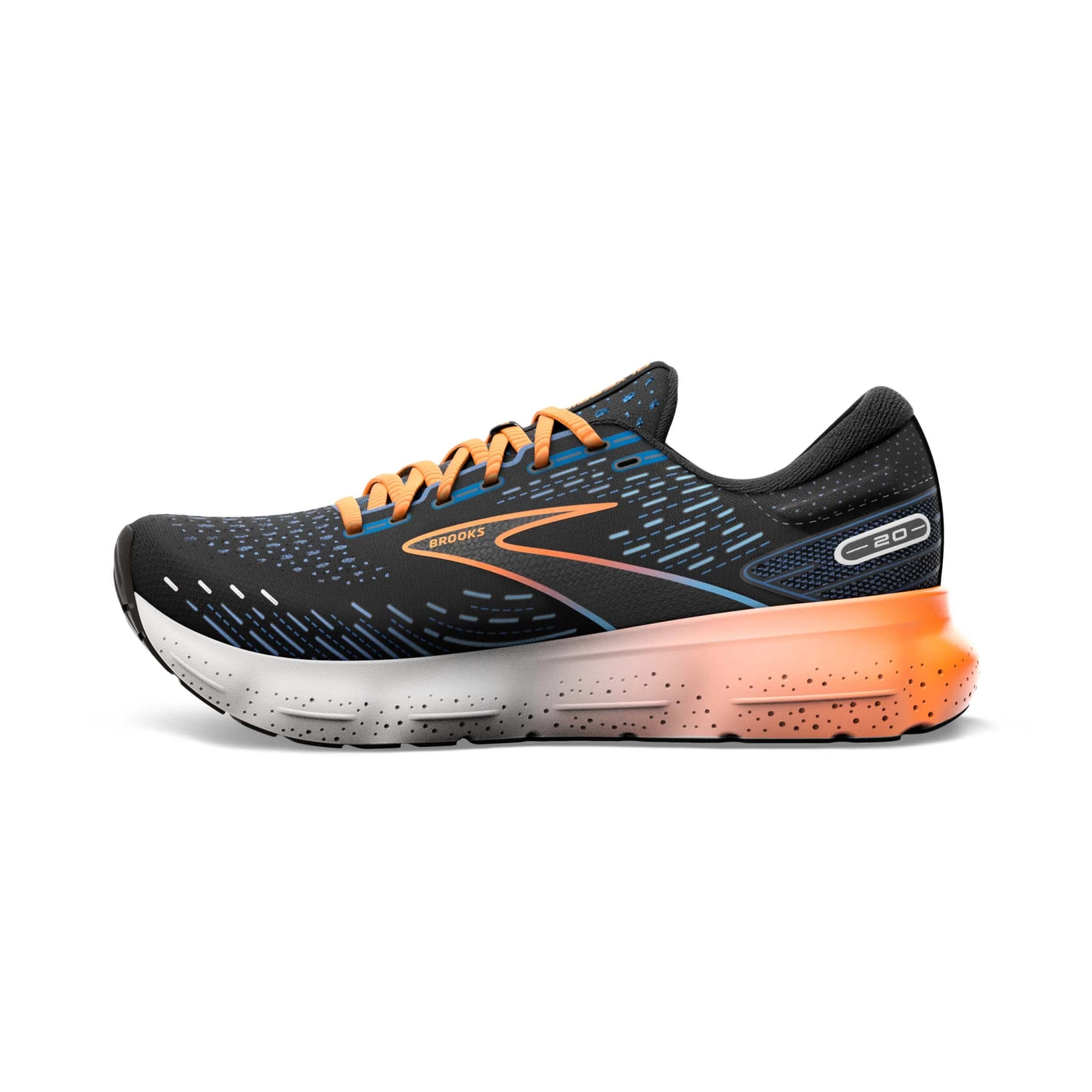 Brooks | Men's Glycerin 20 Running Shoes - Black - Image 4