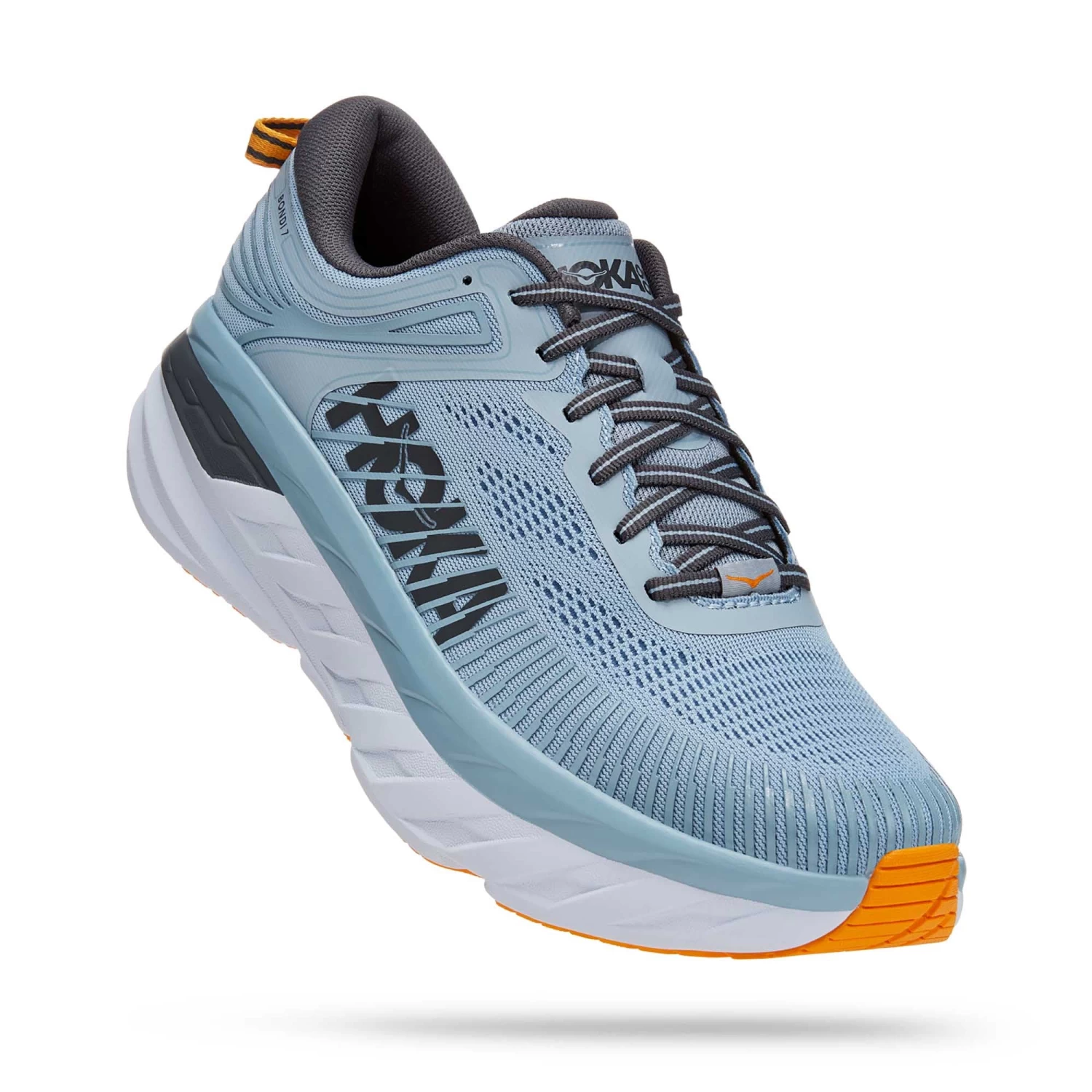 Hoka One One Hoka | Men's Bondi 7 Running Shoes - Blue Fog - Image 4