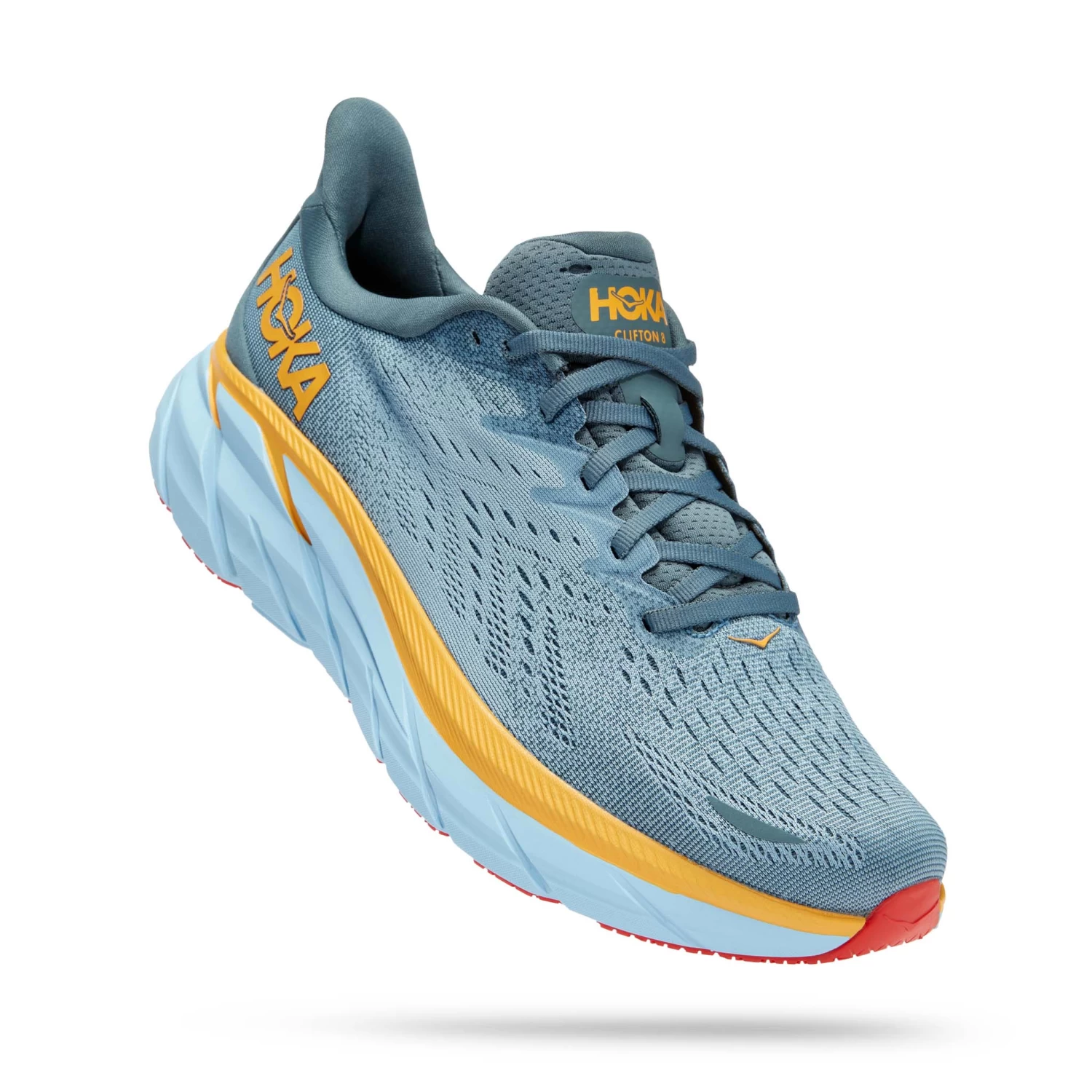 Hoka One One Hoka | Men's Clifton 8 Wide Running Shoes - Goblin Blue - Image 2