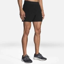 Brooks | Men's Sherpa 5" Short - Black