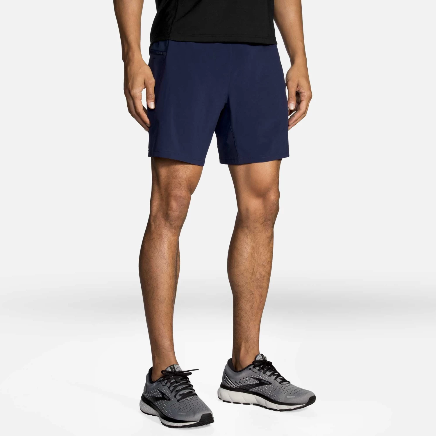 Brooks | Men's Sherpa 7" 2-in-1 Short - Navy - Image 3