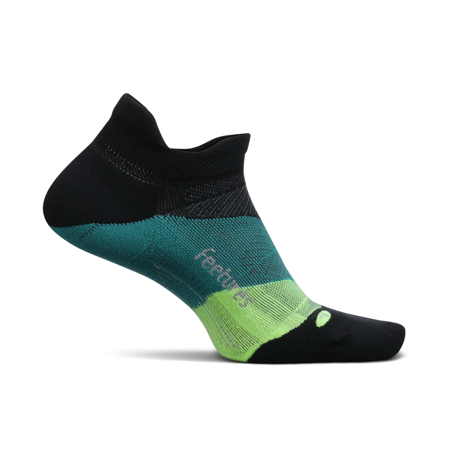 Feetures | Unisex Elite Light Cushion No Show Tab - Bust Out Black - Image 2