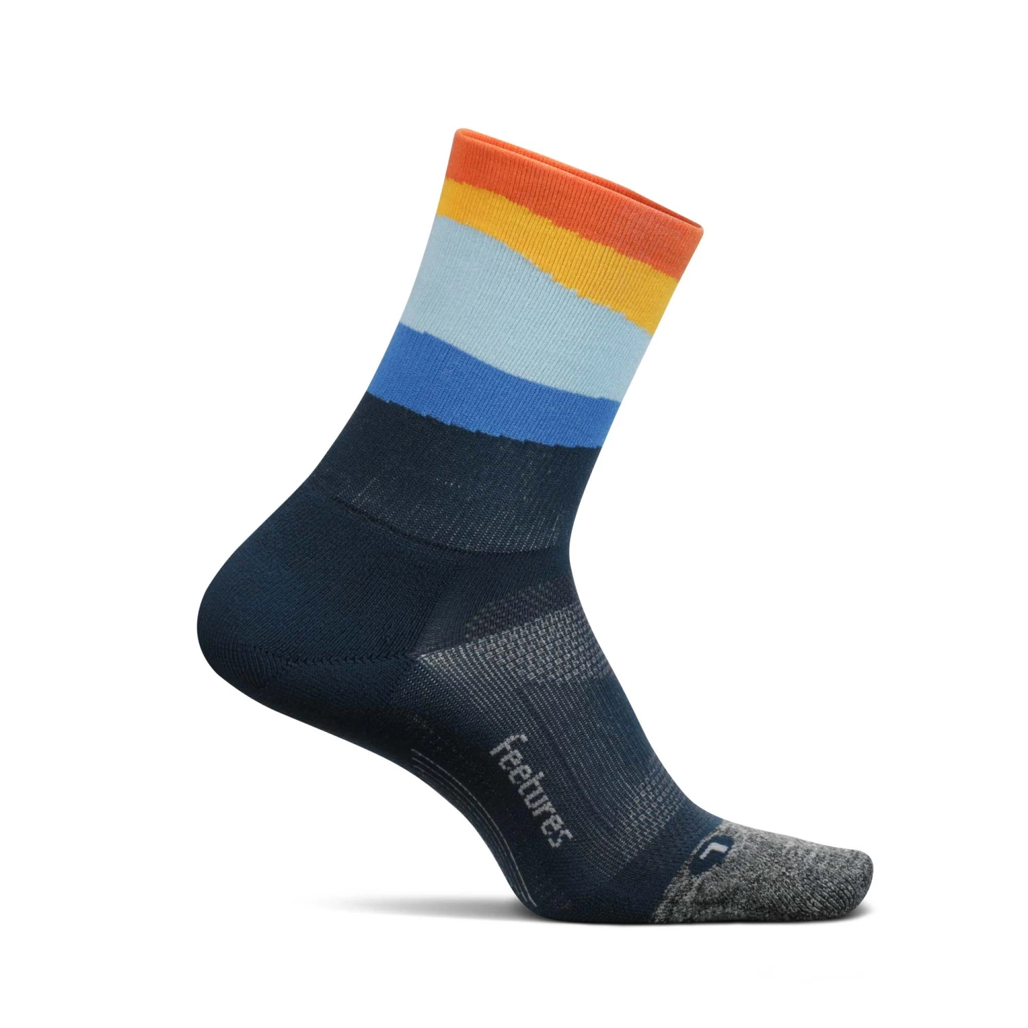 Feetures | Unisex Elite Light Cushion Mini Crew - Ascent Blue - Image 2