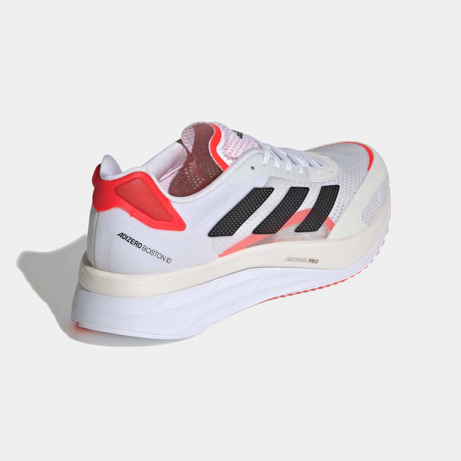 Adidas | Men's Adizero Boston 10 Running Shoes - Footwear White - Image 3