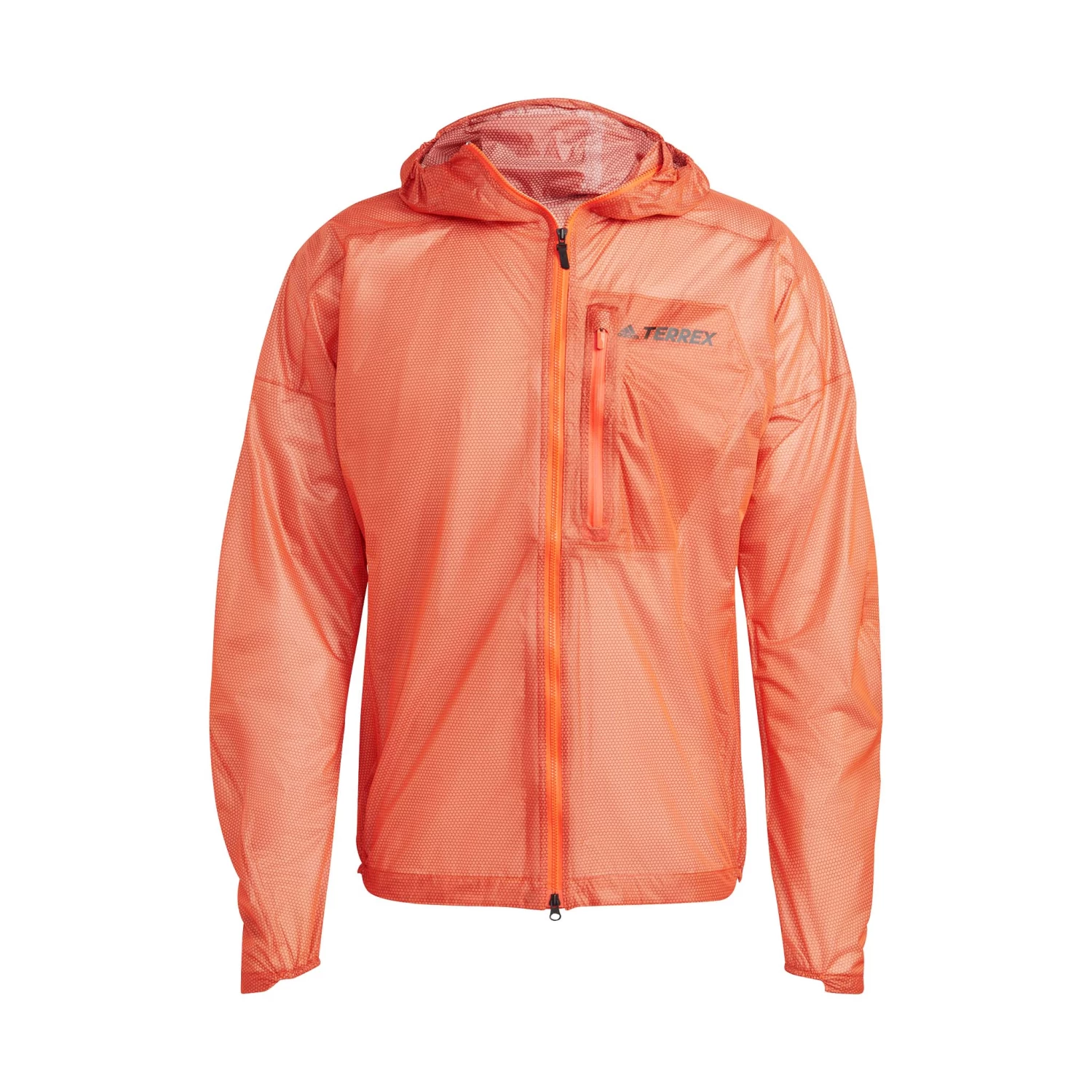 Adidas | Men's Terrex Agravic 2.5L Rain.RDY Jacket - Semi Impact Orange - Image 7