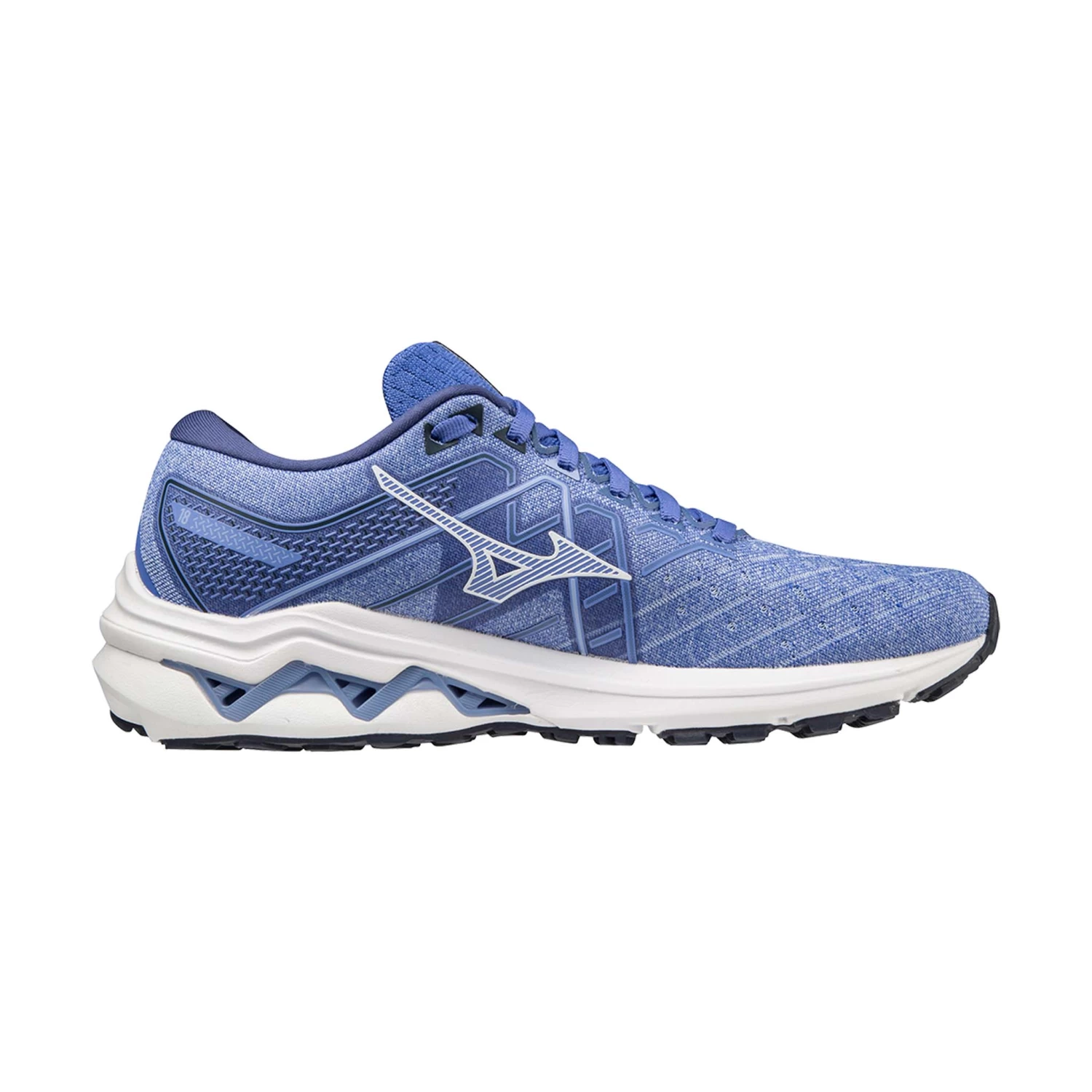 Mizuno | Women's Wave Inspire 18 Running Shoes - Amparo Blue - Image 3