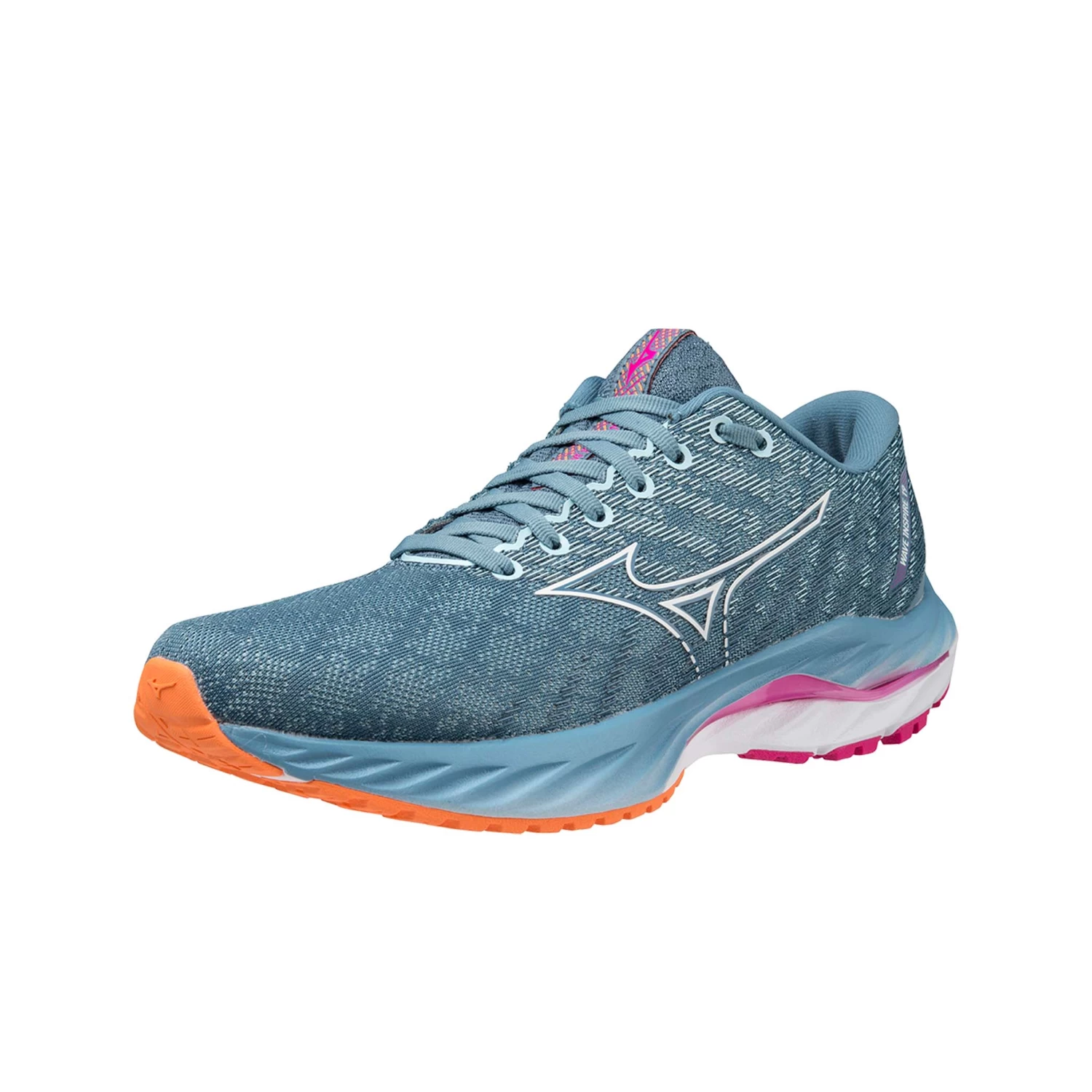 Mizuno | Women's Wave Inspire 19 Running Shoes - Provincial Blue - Image 2