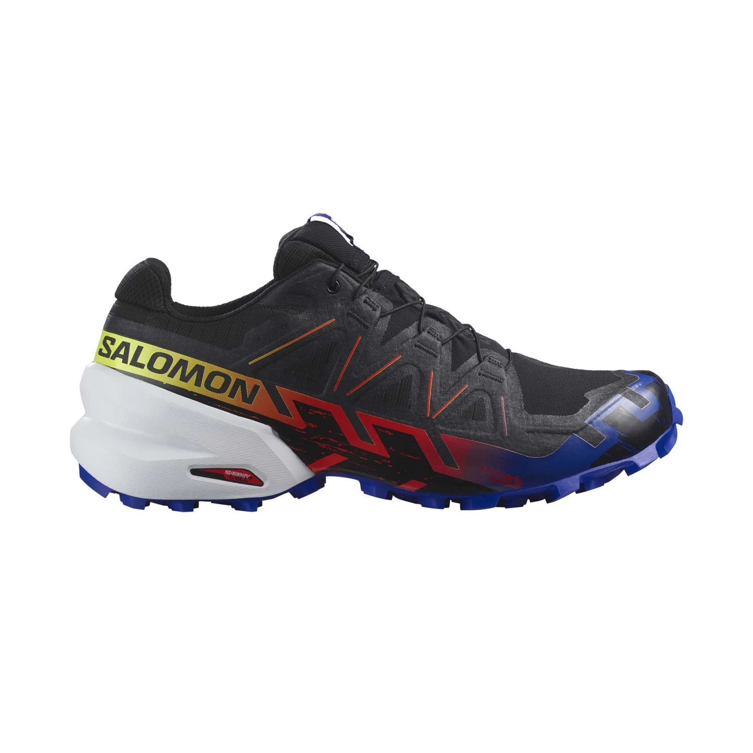 Salomon | Men's Speedcross 6 GTX Blue Fire Running Shoes - Black